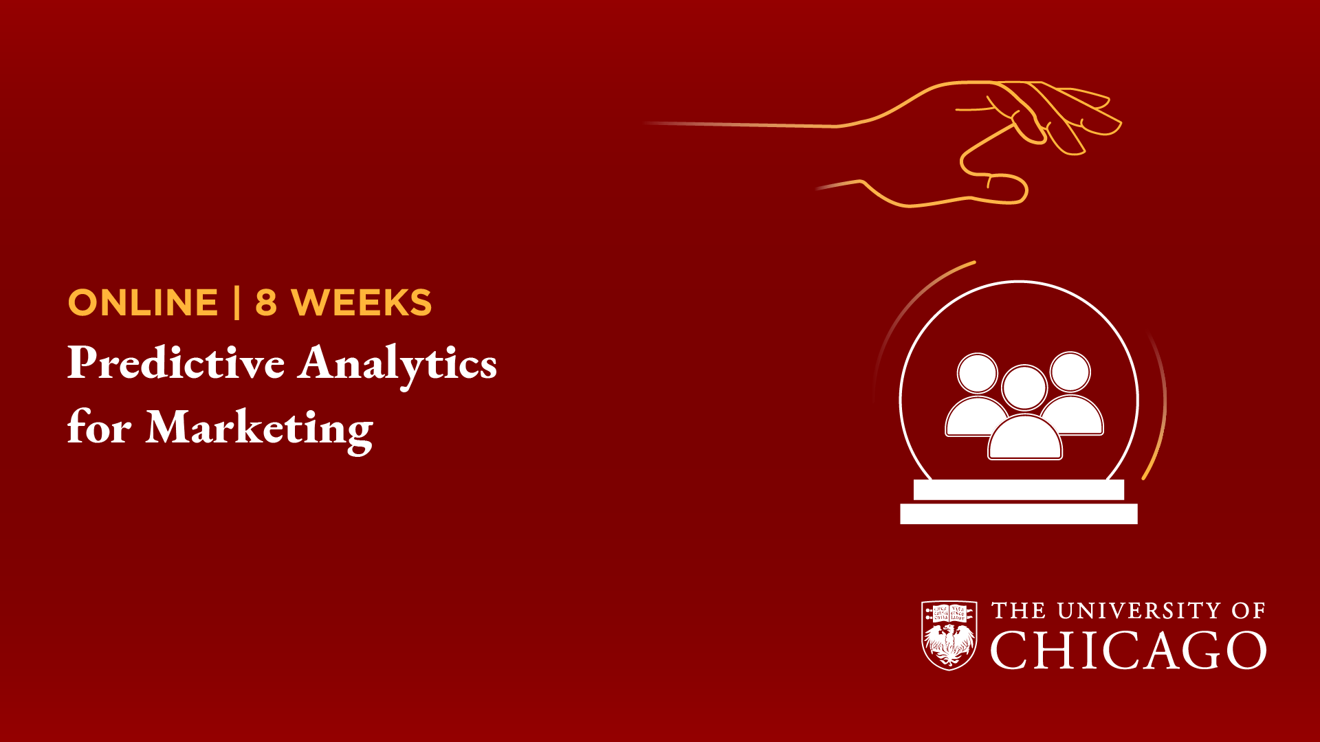 Predictive Analytics for Marketing Landing cartel