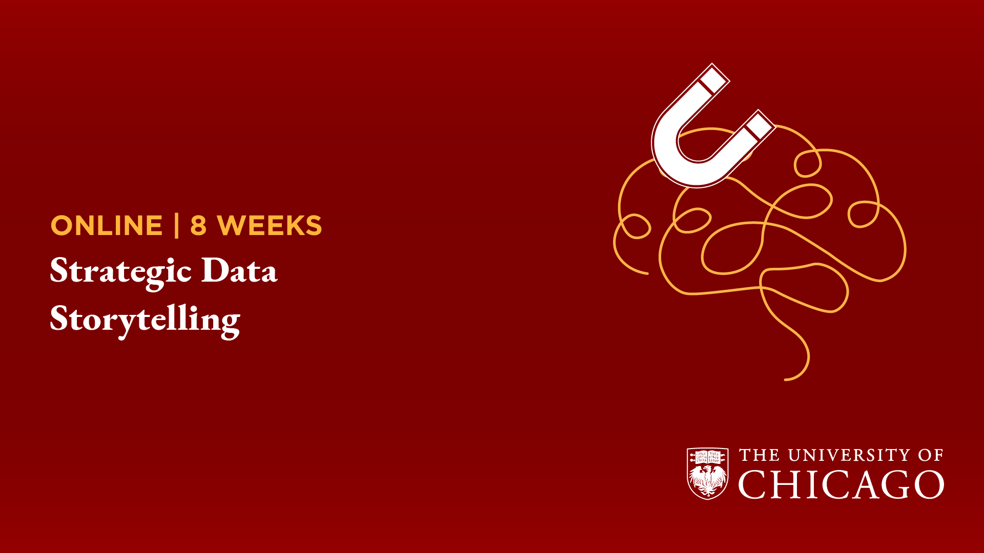 Strategic Data Storytelling Landing cartel