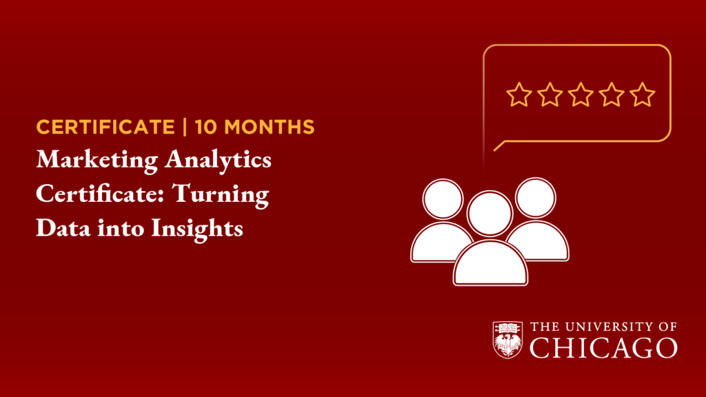 Marketing analytics certificate Landing cartel